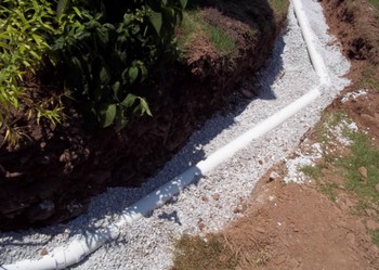 PVC Lateral Installed