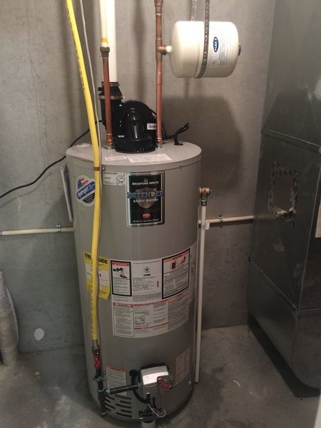 50 Gal Natural Gas Bradford White Power Vent Water Heater Installation in Devon, PA (1)